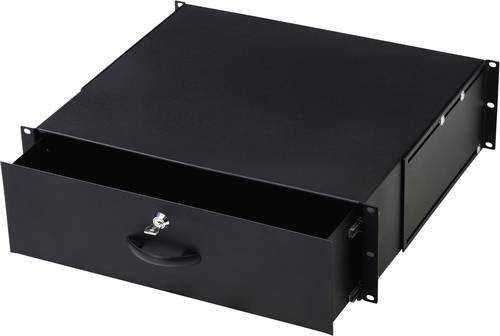 Digitus Netzwerkschrank-Schublade DN-19 KEY-3U-SW 19 Zoll Tastatureinschub und Dokumentenablage Schwarz 3 HE - Bild 1