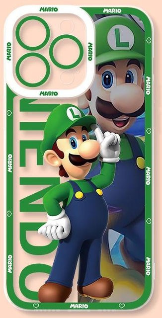 MINISO Super Mario Bros Silikon Schutzhülle für iPhone in Transparent Multicolour - Bild 1