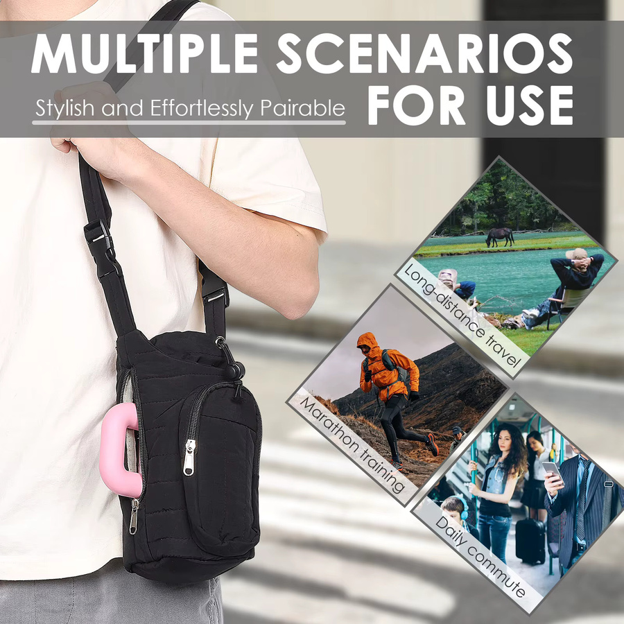 Willstar Tragbare Wasserflaschentasche mit verstellbarem Schultergurt und Handytasche für Wandern, Camping und Fitness, Breite: 26,0 cm, Tiefe: 14,0 cm - Bild 3