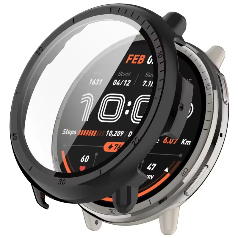 Amazfit TPU-Hülle für Amazfit Active 2, transparent, Schwarz - Bild 5