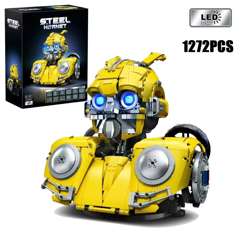 Stahl-Hornissen-Mecha-Skelett-Modell, Konstruktions-Bausteine, mit LED-Beleuchtung - Bild 1