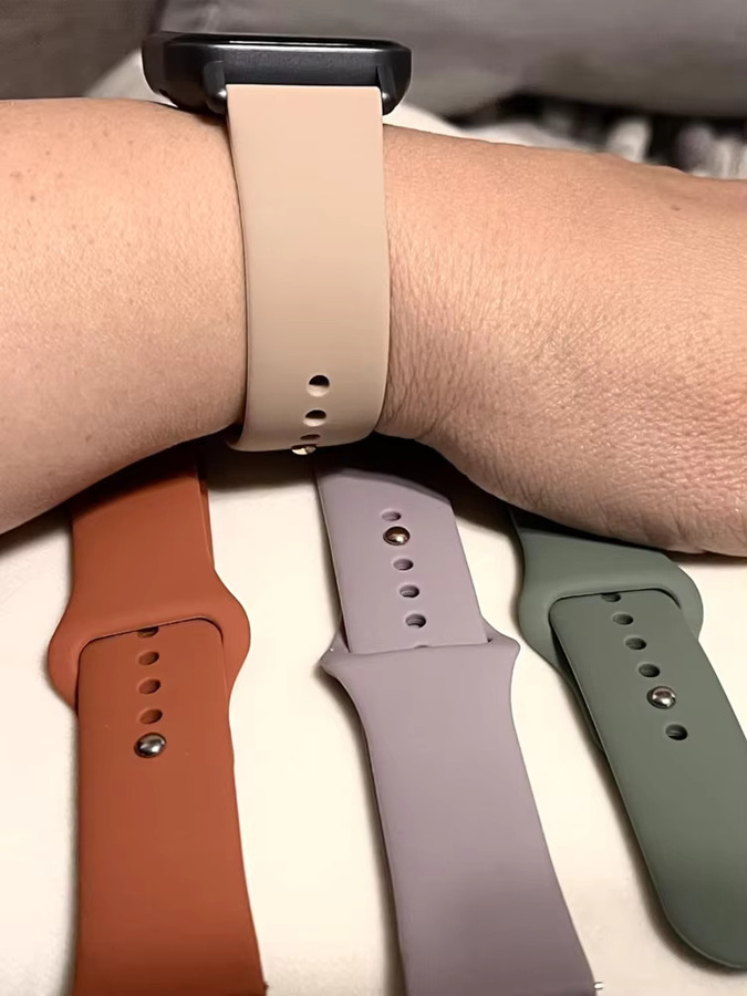 Uhrenarmband NEY, Silikon, Schwarz, für Amazfit Bip, GTS, GTR - Bild 2
