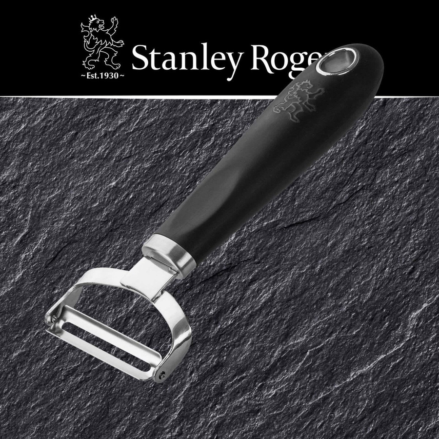 Stanley Rogers Pride Ziehschäler aus Edelstahl in Schwarz und Silber, Länge: 15 cm - Bild 3