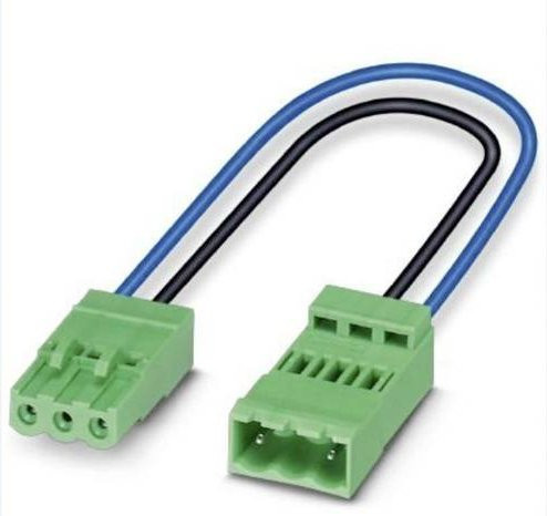 Phoenix Contact SPS-Kabel ICC/MSTBC 2,5/3P13L33SMGW 1714070 in Schwarz, Blau und Mehrfarbig - Bild 1