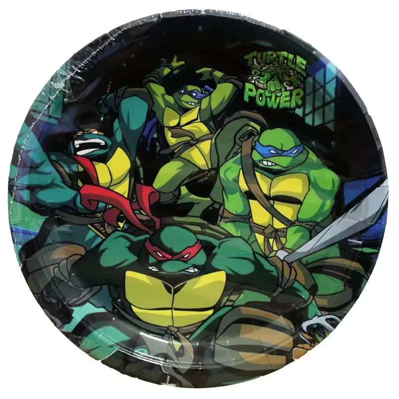 Potdemiel Ninja Turtles Geburtstagsparty Dekoration Set mit Ballons, Tellern und Bannern in Multicolour - Bild 2