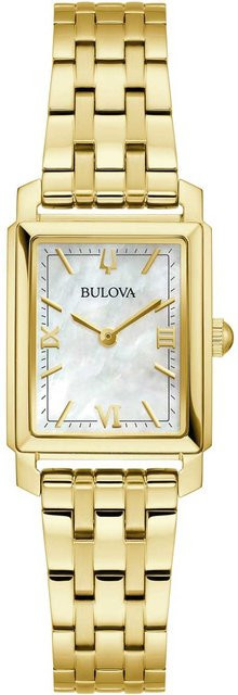 Bulova Damenuhr Sutton, Quarz, Edelstahl, 21 mm, Weiß - Bild 1
