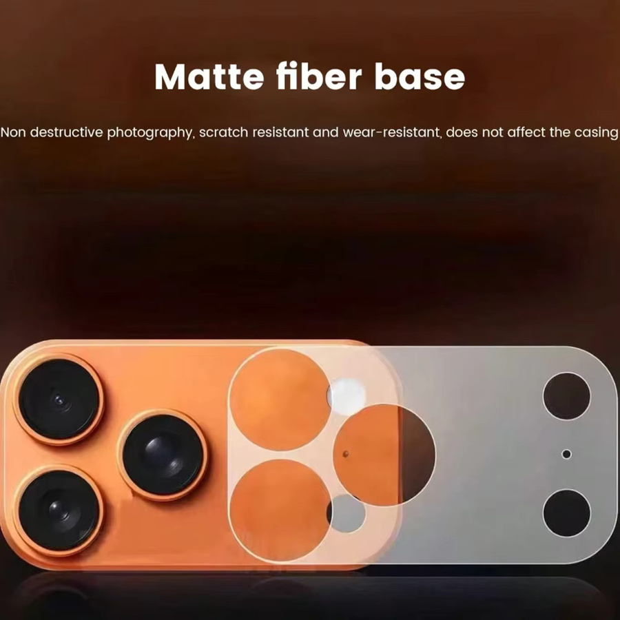 NNBILI 2er-Set Matte Schutzfolien für iPhone 17 Pro Max, iPhone 17 Pro und iPhone 17, Objektivschutz und Rückseitenfolie, Transparent - Bild 3