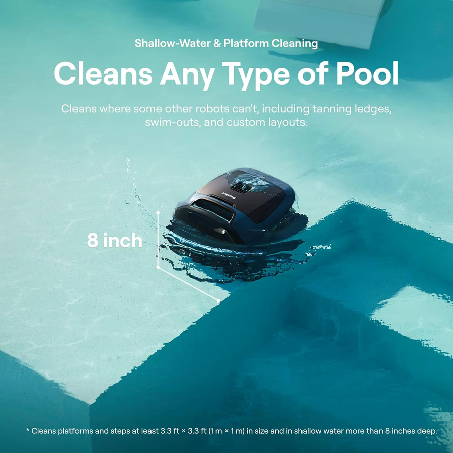Beatbot Sora 30 Kabelloser Roboter-Poolreiniger in Blau für Innen- und Aufstellpools - Bild 2