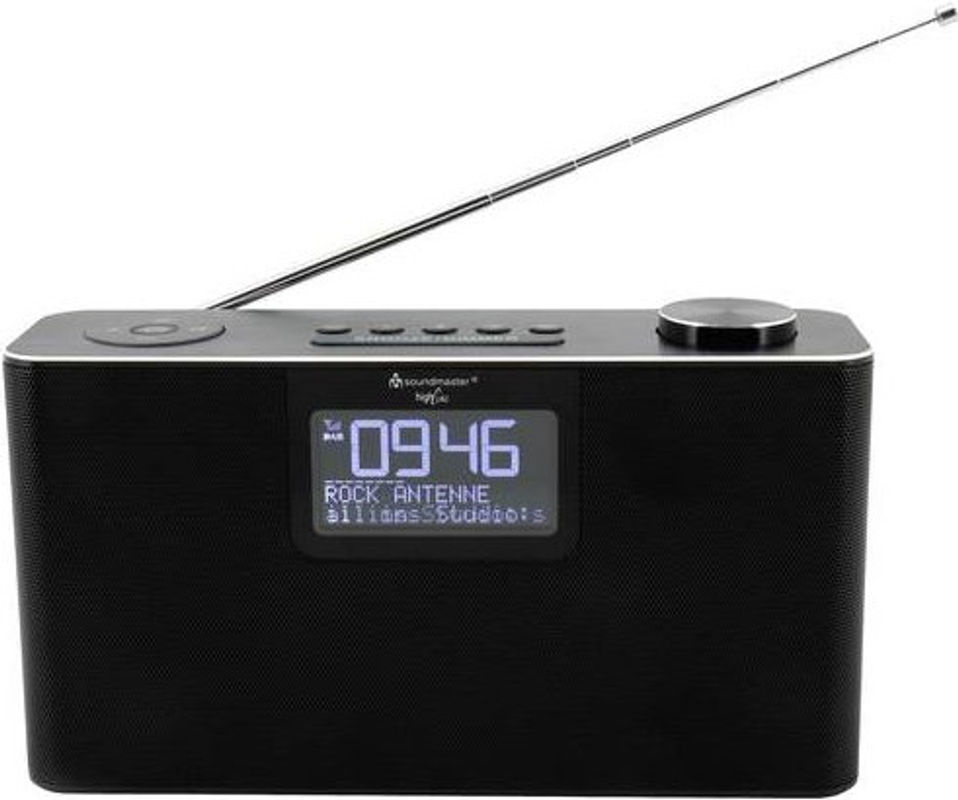 Soundmaster DAB700SW Tischradio DAB+, UKW, Bluetooth, AUX, SD, USB mit Weckfunktion und Freisprecheinrichtung in Schwarz oder Silber - Bild 2