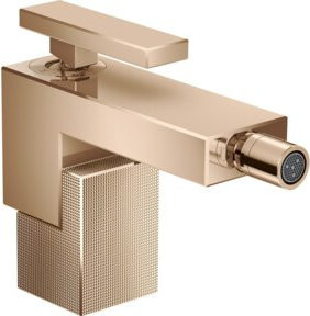 Hansgrohe Axor Edge A Bidet-Einhebelmischer in Gold mit Push-Open-Abfluss - Bild 1