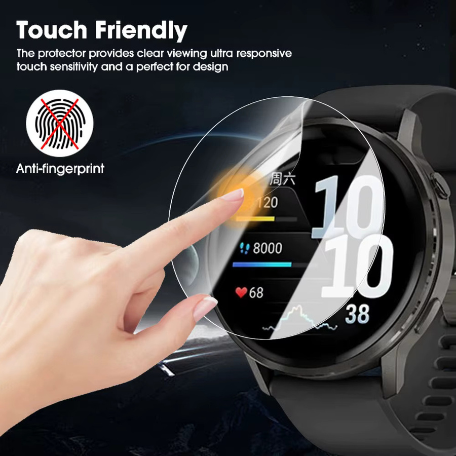 Set aus Hydrogel-Displayschutzfolien für Garmin Venu 4 HD, transparent, passend für 41 mm und 45 mm Gehäusegrößen - Bild 2