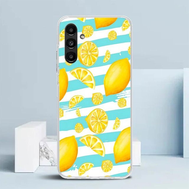 Samsung Handyhülle Sommerfrüchte Zitrone für Galaxy A16 A17 A26 A36 A56 A13 A14 A15 A23 A24 A25 A33 A34 A35 A37 A53 A55 A57 in Multicolour - Bild 1