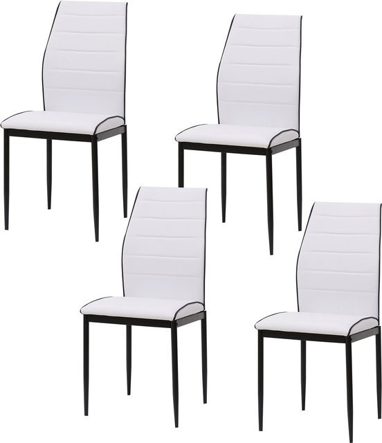 HTI-Living Stuhl Madison in Weiß mit Kunstleder-Bezug und modernem Design - Bild 1