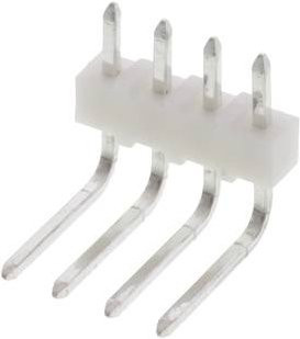 Molex Stiftleiste Standard in Weiß mit 4 Polen und einem Rastermaß von 2,54 mm - Bild 1