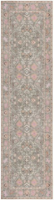 Flair Rugs Vintageteppich Una Floral in Grün, Pink und Grau, B/T: 230 x 60 cm - Bild 1