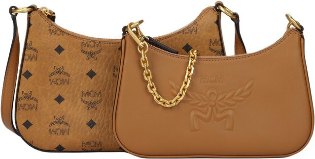 MCM Crossbody Schultertasche, Damen, Cognac Brandy - Bild 1