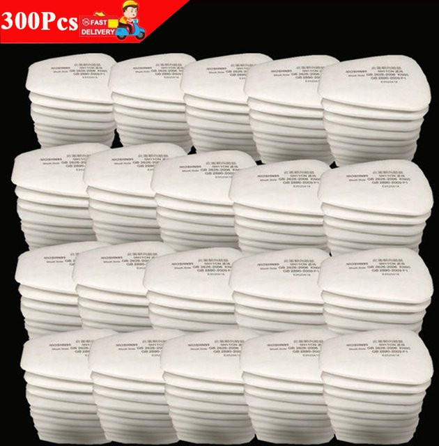 5N11 Staubschutz Filter Baumwolle für 6200 7502 6800 Atemschutzmasken in Weiß - Bild 1