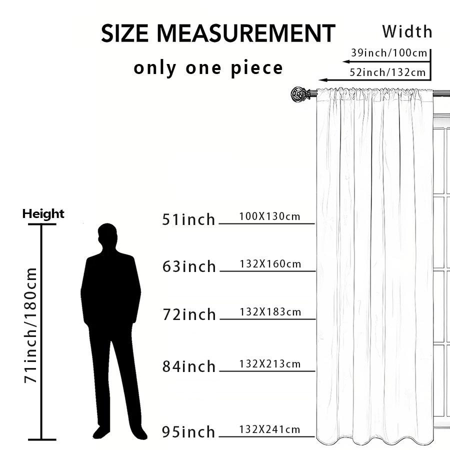 Rosa Herzförmiger Gaze-Vorhang aus Polyester für Schlafzimmer und Wohnzimmer, Breite: 100 cm, Höhe: 70 cm - Bild 2