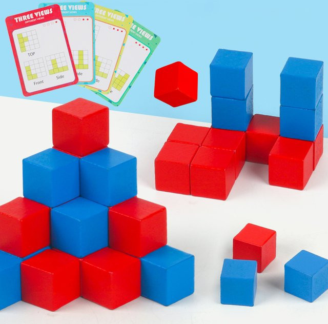 Tlewj Montessori Block Puzzle Regenbogen Lernspielzeug - Bild 1