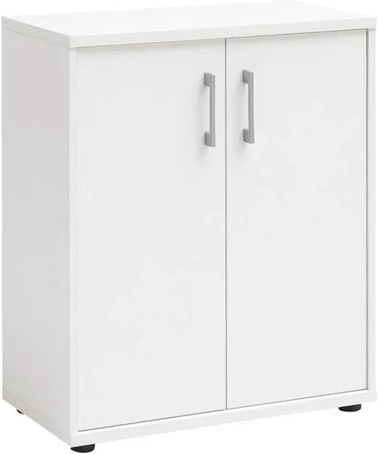 Möbelpartner PROREGAL Aktenschrank Tiger Small in Weiß mit 2 Flügeltüren und 2 Fächern, H x B x T: 77 x 65 x 34 cm - Bild 1