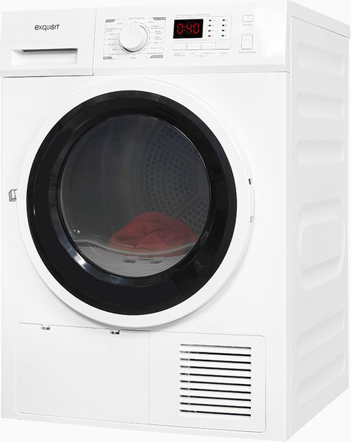 Exquisit TWP801-030 Wärmepumpentrockner, Weiss, B/T/H: 59,5 x 59,5 x 85,0 cm - Bild 1