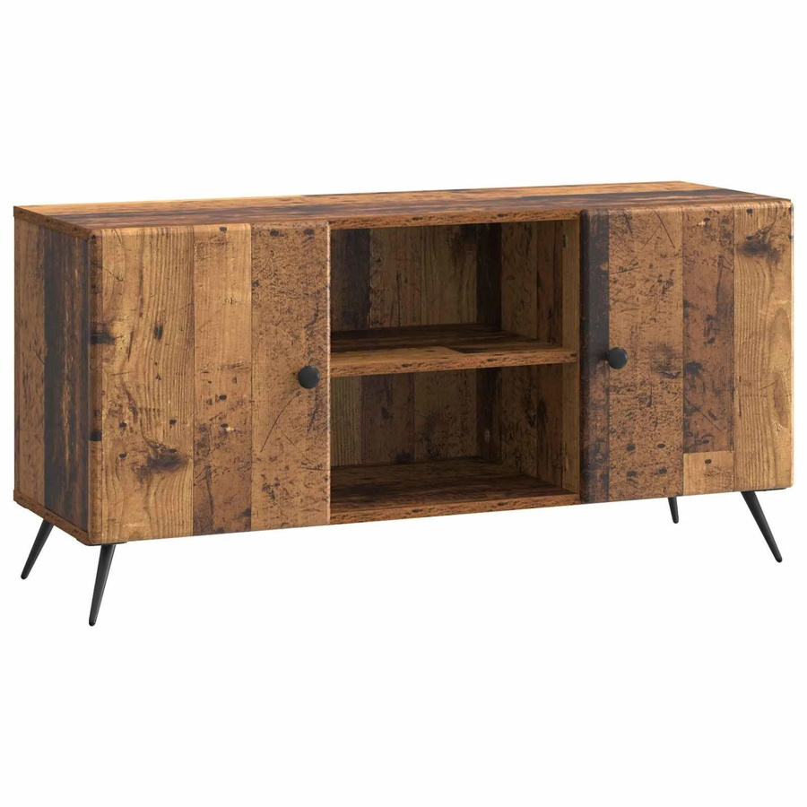 vidaXL TV-Schrank aus Altholz in Braun, B/T/H: 102 x 34,5 x 50 cm - Bild 2