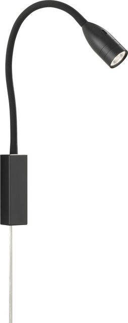 Fischer & Honsel LED-Wandspot Sten Schwarz dimmbar und verstellbar B/H: 4 x 61 cm - Bild 1