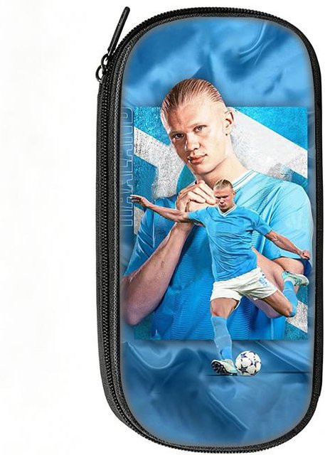 Fancy Style Studio Federmäppchen mit Haaland-Muster in Blau - Bild 1