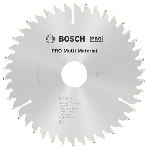 Bosch Multi Material Kreissägeblatt Hartmetall Durchmesser: 165 mm, Bohrung: 30 mm, Dicke: 2,4 mm, 42 Zähne - Bild 1