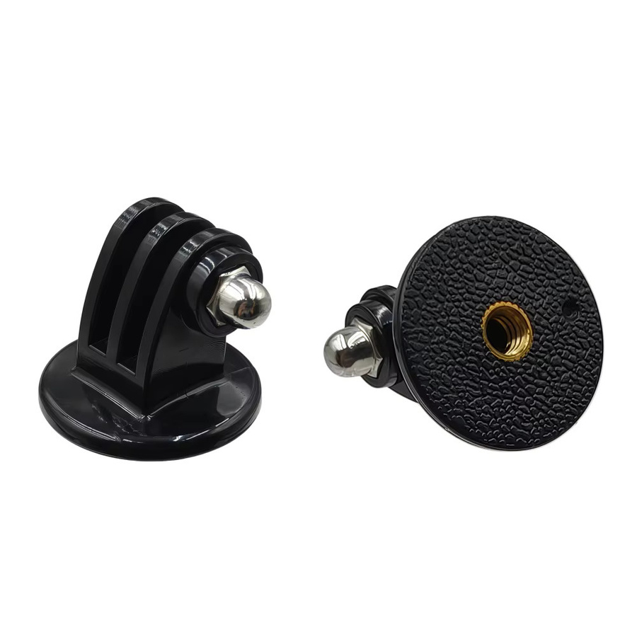 Stativadapter-Halterung mit 1/4-Zoll-Schraube für DJI und Insta360 Action 6 5Pro 4 X5 X4 Kameras, Farbe: Schwarz - Bild 2