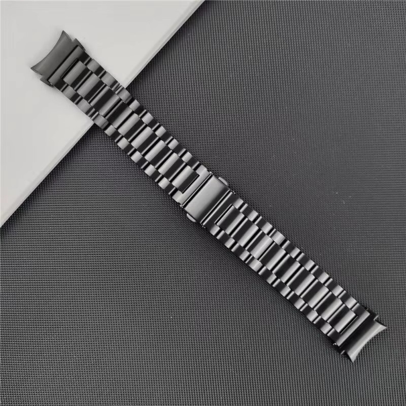 Uhrenarmband Milanaise, Edelstahl, Schwarz, Unisex - Bild 3