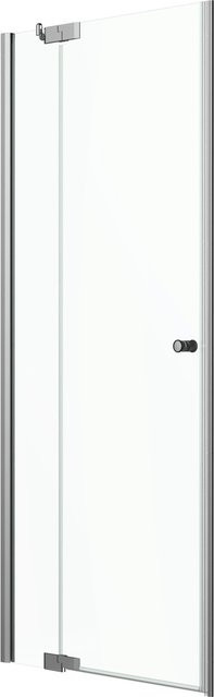 Dusch-Nischentür Brava Frame mit Festteil von Tardis in Chrom und Transparent, B: 110 cm, H: 200 cm, DIN L - Bild 1