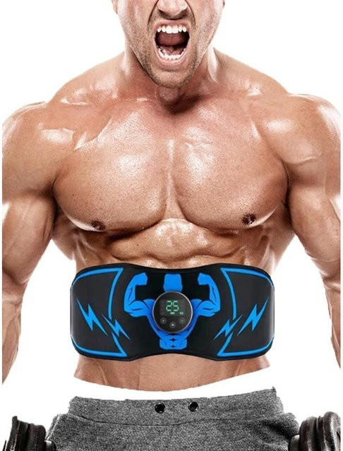 VDGVD EMS Muskelstimulator Bauchtrainer Elektrischer Fitnessgürtel für Körper, Arme, Beine und Taille in Blau - Bild 1
