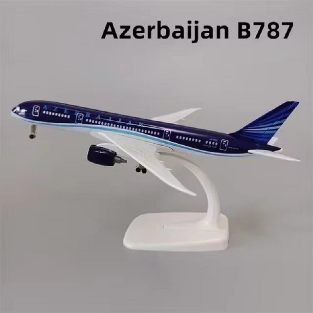 ZOCO Aserbaidschan Airlines B787 Flugzeug Modell, Metall, 20 cm - Bild 1