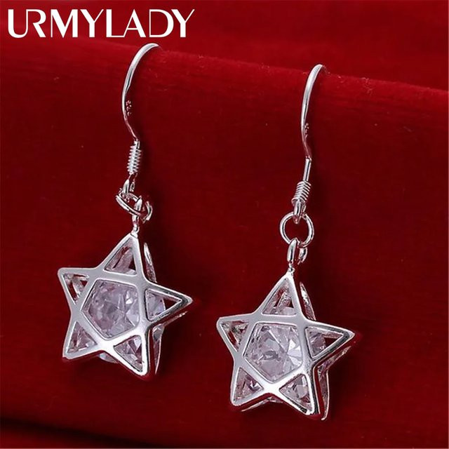 URMYLADY Ohrringe, 925 Silber, Kristall, Damen - Bild 1
