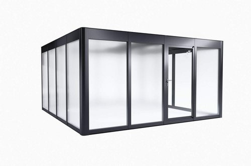 SunElements Gewächshaus Deluxe 4.4 in Silber, B/H/T: 443 x 229 x 443 cm, UV-beständig und winterfest - Bild 1