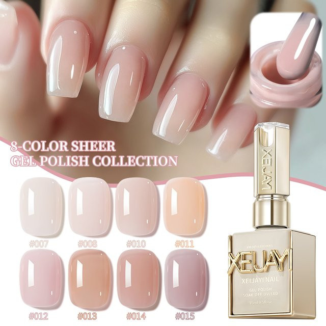 XEIJAYI Gel-Nagellack, Eisrosa, 15 ml - Bild 1