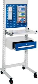 Kappes ErgoPlus Steharbeitsplatz Mod 3 in Grau und Weiß, H: 177 cm, B: 67 cm - Bild 1