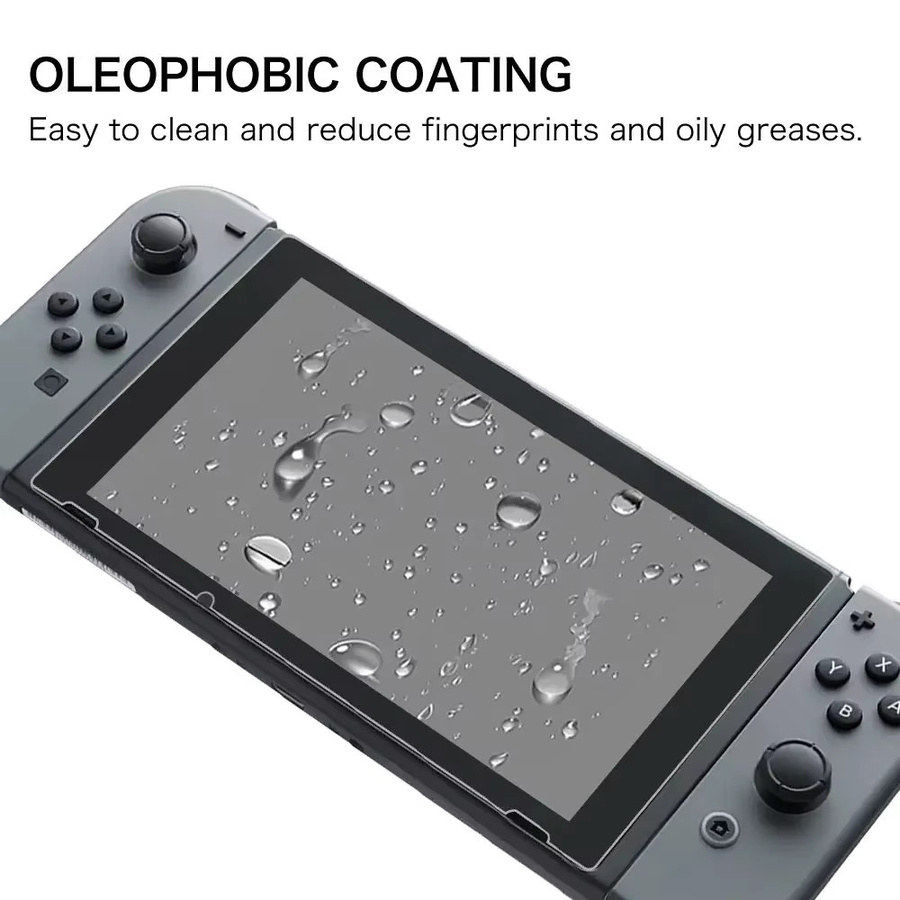 IVYUEEN 3er Pack Displayschutzfolie aus gehärtetem Glas für Nintendo Switch NS Konsole 2017, transparent, 9H Ultra Slim Schutzfolie - Bild 2