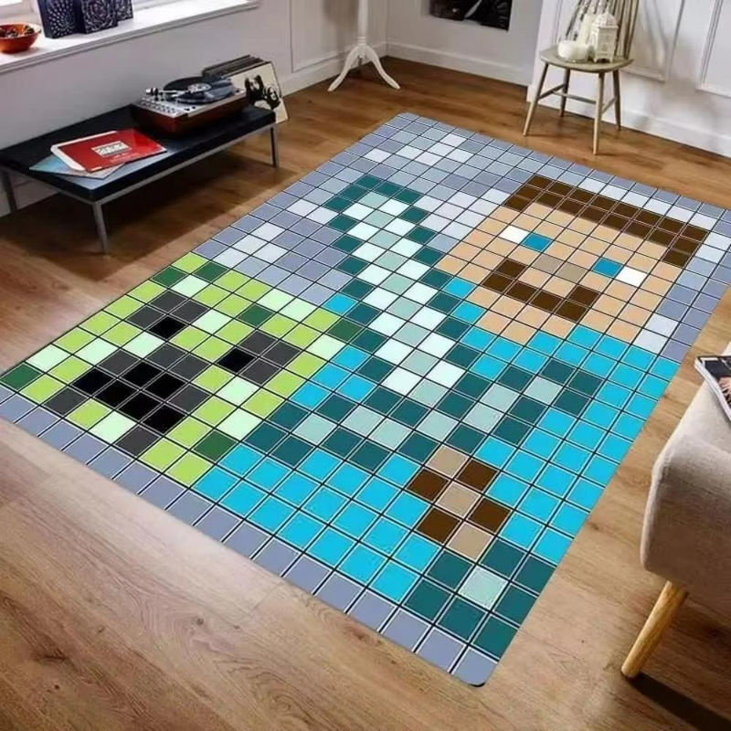 Karpetti 3D M-C Pixel Art Teppich Multicolour, waschbar und rutschfest, B/T: 60 x 40 cm - Bild 2