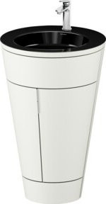 Duravit Waschtischunterschrank Starck 1 c-bonded Set in Nordweiß matt, B/T/H: 56 x 86,4 x 60,5 cm - Bild 1