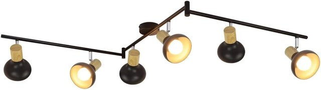 NETTLIFE Deckenstrahler aus Metall im Industrial-Design, Schwarz, verstellbar, E14 Fassung - Bild 1