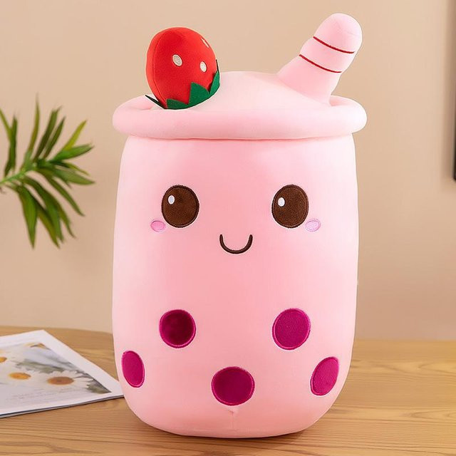 Yiran toy Boba Plüschtier, Milchbecher-Plüschtier-Kissen, ab 3 Jahre - Bild 1
