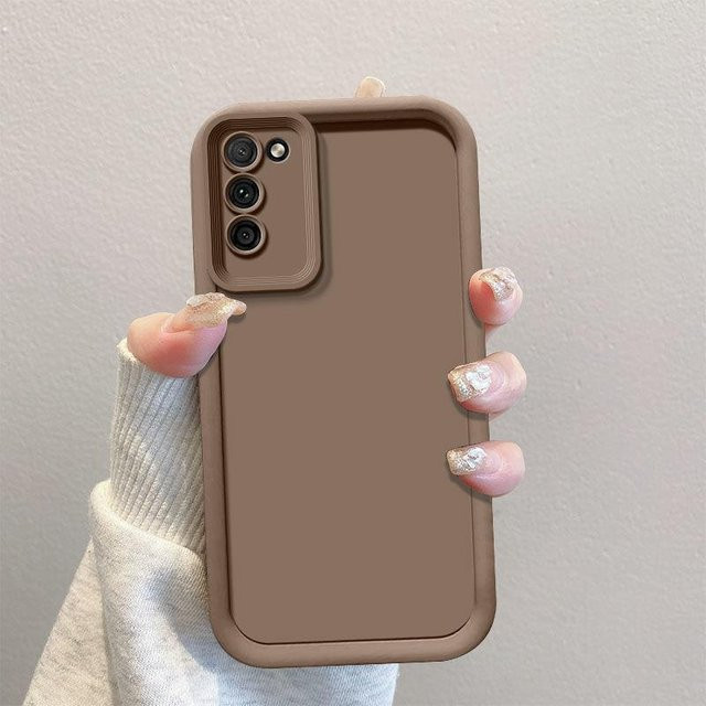 Stoßfeste Handyhülle für Samsung Galaxy A52 A52S A53 A33 A73 A32 A23 A13 A72 5G in Braun mit angenehmem Hautgefühl - Bild 1