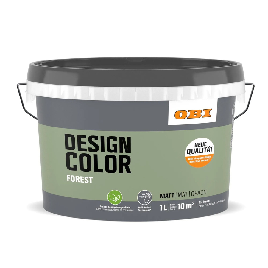 OBI Design Color 1 Dispersionfarbe Masonry in Forest Green, wasserbasiert - Bild 2