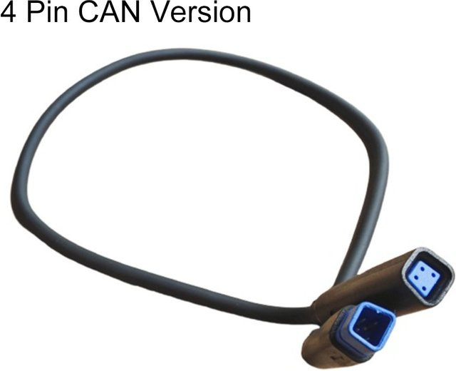 Bafang Geschwindigkeitssensor-Verlängerungskabel 4Pin für Mid-Drive Motor CAN-Version in Schwarz, Länge: 30 cm oder 60 cm - Bild 1