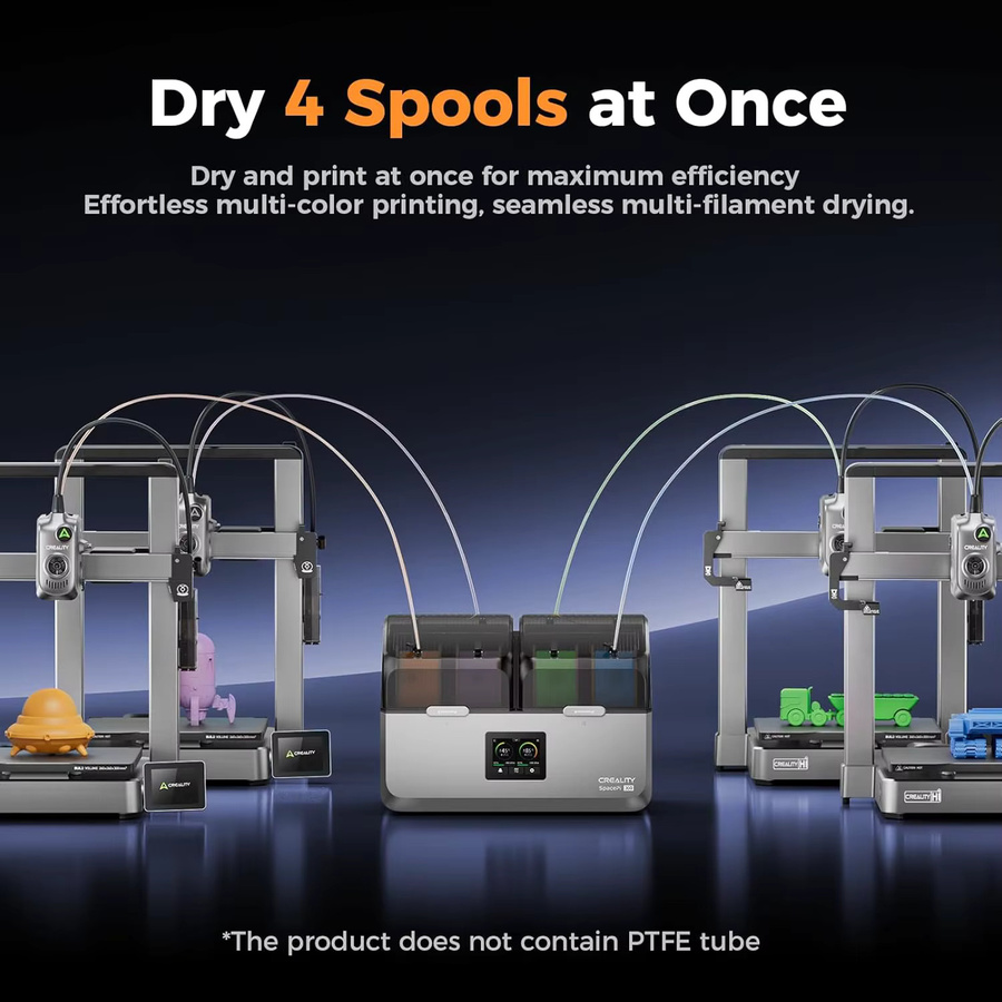 Creality Space Pi X4 Filament-Trockner mit 4 Spulen und dualen unabhängigen Heizkammern bis 85 °C - Bild 3