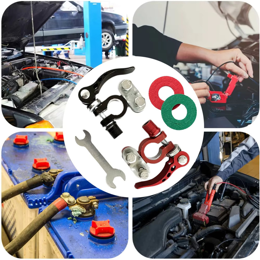1 Paar Schnellverschluss-Auto-Batterieklemmen für 12 V und 24 V in Multicolor - Bild 6