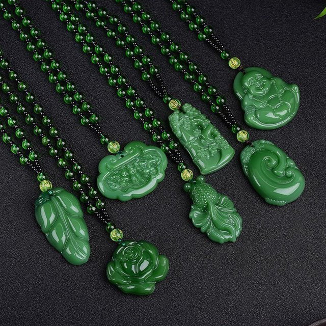 SayMakerLace Anhänger Achat, Jade, Halskette, Unisex, Bunt - Bild 1