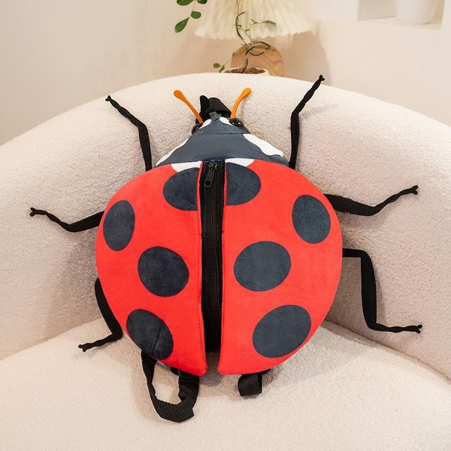 Binchi Fitness Insekten-Plüschtier-Rucksack, Biene, Marienkäfer, ab 14 Jahren - Bild 1